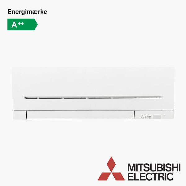 Mitsubishi MSZ-AP25 varmepumpe med og uden WiFi